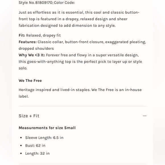 We the free float away shirt - Picture 5 of 7